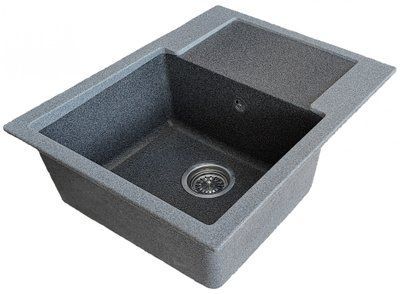 Мийка кухонна, прямокутна, композитна Valetti Art 26R 62х50см Сіро-чорна Valetti_Art_26N_Silthracite фото