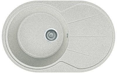 Кухонна мийка, кам'яна, овальна, EcoLIne 18N, 775х495 мм, тера EL-18N-TER фото