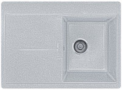 Мойка кухонная, гранитная, прямоугольная, Valetti Model 15N, Silver (серая), 670&times;495 мм VAL-15N-SIL фото