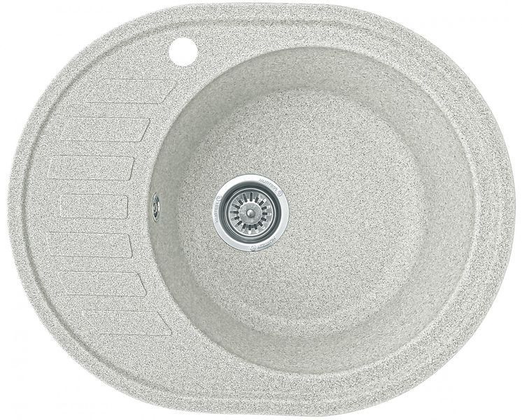 Кухонная мойка камення, овальная, EcoLine 23N, 610х495 мм, терра (теплая серая) EL-23N-TER фото