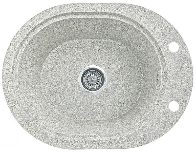 Кухонная мойка, каменная, овальная, EcoLine 61N, 560х430 мм, терра EL-61N-TER фото