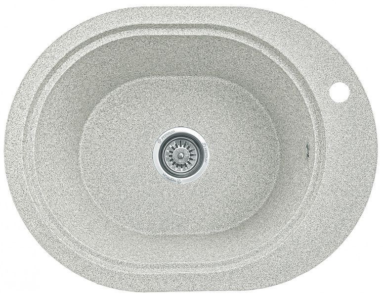 Кухонная мойка, каменная, овальная, EcoLine 61N, 560х430 мм, терра EL-61N-TER фото