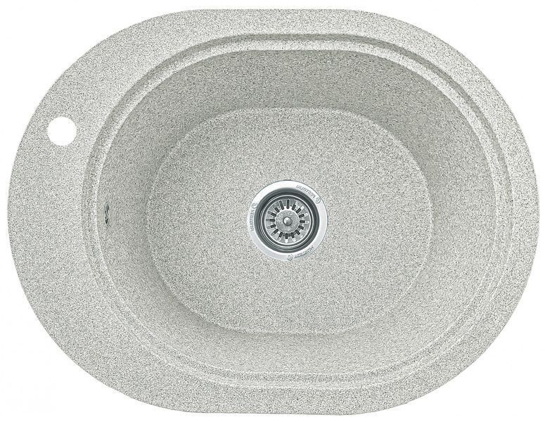 Кухонная мойка, каменная, овальная, EcoLine 61N, 560х430 мм, терра EL-61N-TER фото