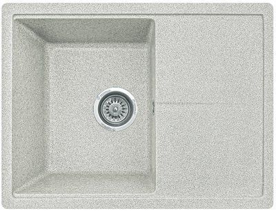 Мойка кухонная, прямоугольная, гранитная Valetti Model 75N, Terra (теплая серая), 580х445 мм VAL-75N-TER фото