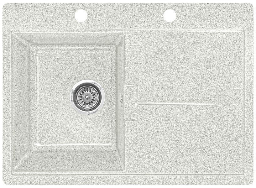 Мойка кухонная, гранитная, прямоугольная, Valetti Model 15N, Terra (теплая серая), 670&times;495 мм VAL-16N-TER фото