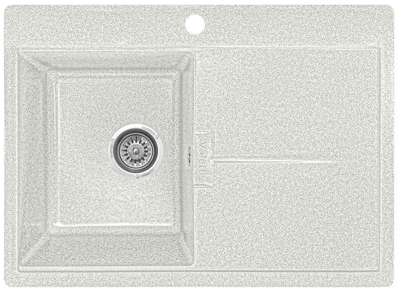 Мойка кухонная, гранитная, прямоугольная, Valetti Model 15N, Terra (теплая серая), 670&times;495 мм VAL-16N-TER фото