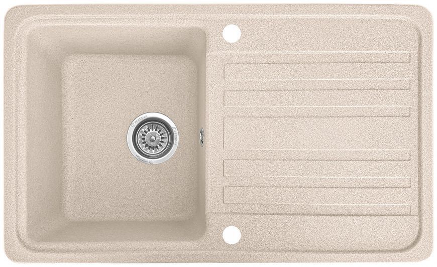 Мойка кухонная, гранитная, прямоугольная, Valetti Model 17N, Sahara (бежевая), 760х460 мм VAL-17N-SAH фото