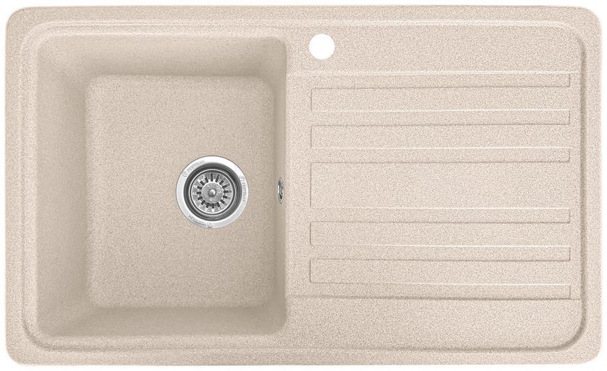 Мойка кухонная, гранитная, прямоугольная, Valetti Model 17N, Sahara (бежевая), 760х460 мм VAL-17N-SAH фото