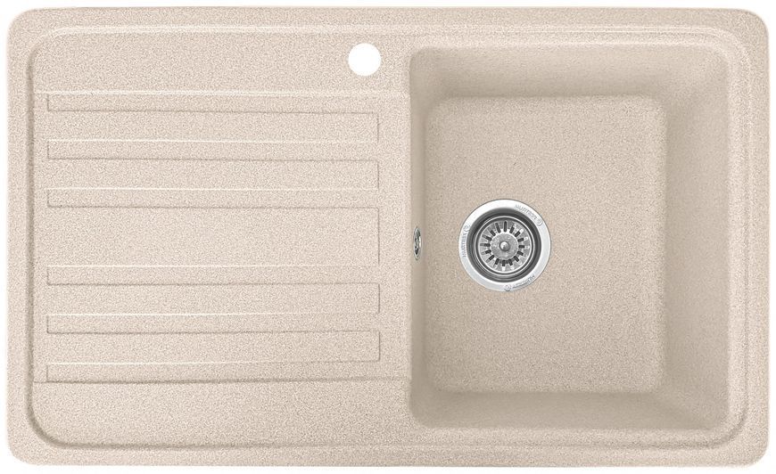 Мойка кухонная, гранитная, прямоугольная, Valetti Model 17N, Sahara (бежевая), 760х460 мм VAL-17N-SAH фото
