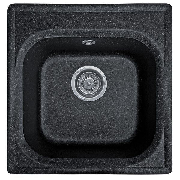 Мийка кухонна Valetti Model 1N, колір Anthracite (графіт), граніт, 430&times;440 мм VAL-1N-ANT фото