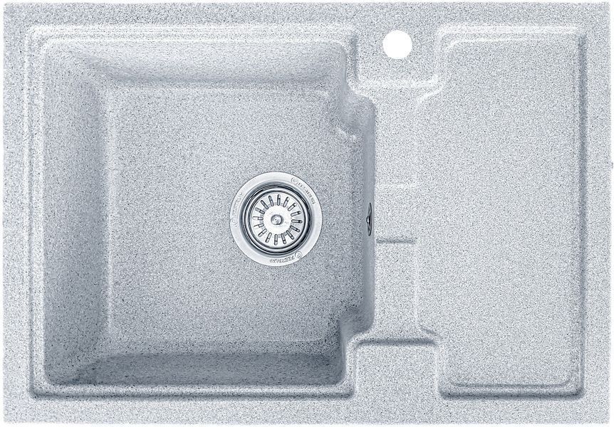 Мойка кухонная, гранитная, прямоугольная, Valetti Model 78N, Anthracite (черная), 625х425 мм VAL-78N-SIL фото