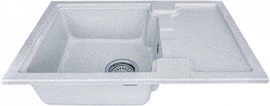 Мойка кухонная, гранитная, прямоугольная, Valetti Model 78N, Anthracite (черная), 625х425 мм VAL-78N-SIL фото