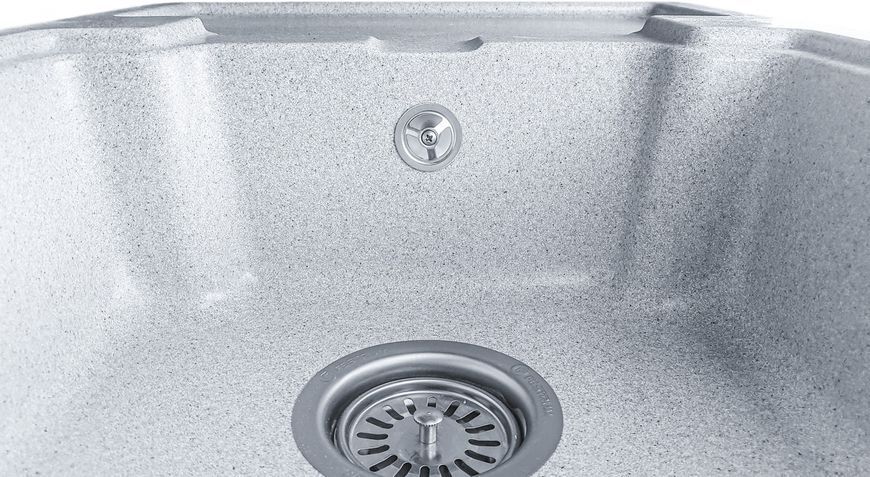 Мойка кухонная, гранитная, прямоугольная, Valetti Model 78N, Anthracite (черная), 625х425 мм VAL-78N-SIL фото