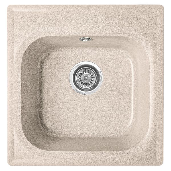 Мойка кухонная Valetti Model 1N, цвет Sahara (бежевая), гранит, 430&times;440 мм VAL-1N-SAH фото