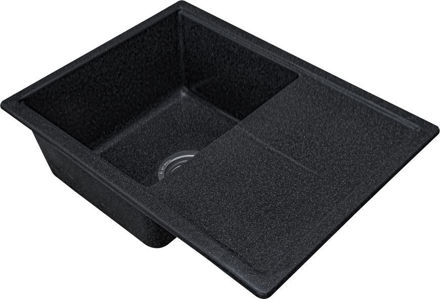 Комплект кухонной мойки Valetti 75N Anthracite (черная) &mdash; мойка + смеситель + сифон