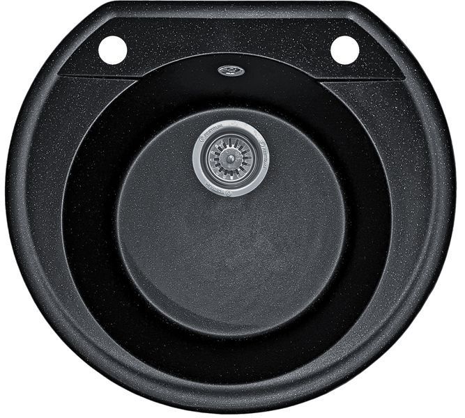 Комплект кухонної мийки Valetti 31N Anthracite (чорна) &mdash; мийка + змішувач + сифон