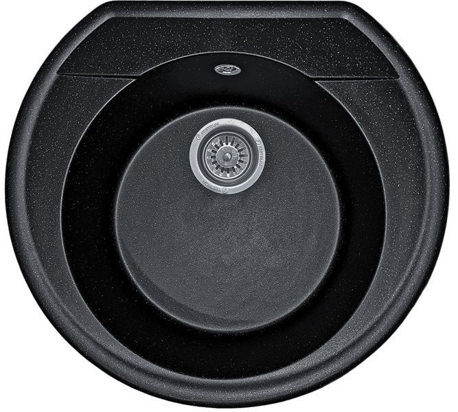 Комплект кухонної мийки Valetti 31N Anthracite (чорна) &mdash; мийка + змішувач + сифон