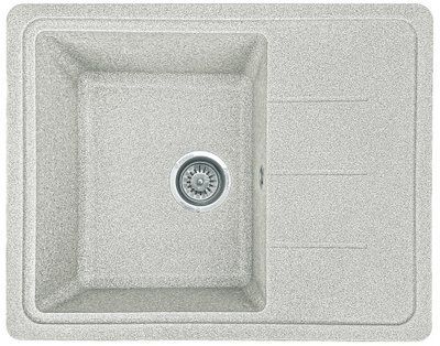 Кухонная мойка, каменная, прямоугольная, EcoLIne 28N, 620х500 мм, терра EL-28N-TER фото
