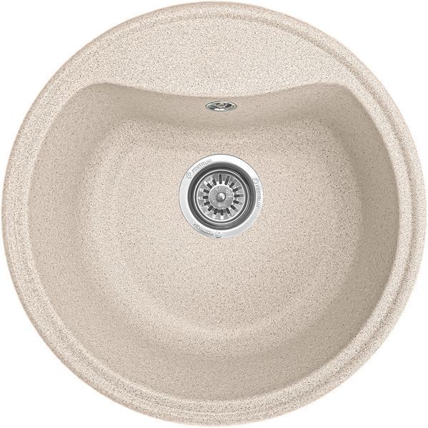 Мойка кухонная, круглая Valetti Model 3N, цвет Sahara (бежевая), гранит, 495&times;495 мм VAL-3N-SAH фото