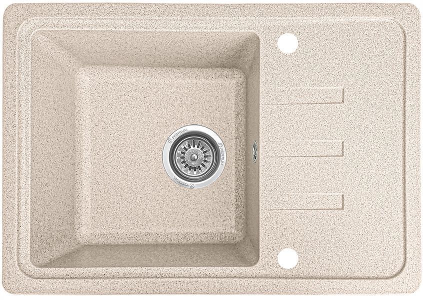 Мойка кухонная, гранитная, прямоугольная, Valetti Model 35N, Sahara (бежевая), 620х435 мм VAL-35N-SAH фото