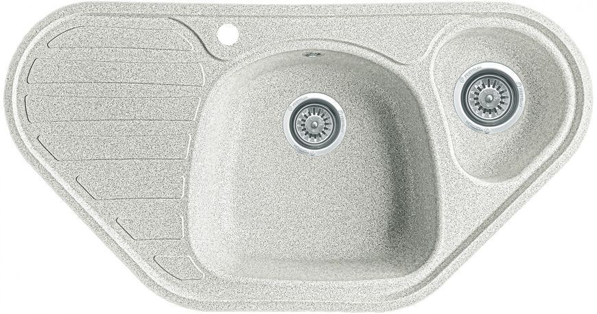 Мойка кухонная, гранитная, ассиметричная, Valetti Model 20N, Terra (теплая серая), 950х500 мм VAL-20N-TER фото