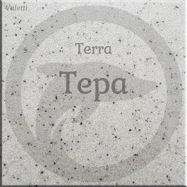 Мийка кухонна, гранітна, прямокутна, з двома чашами, Valetti Model 59N Terra (тепла сіра), 710x485 мм VAL-59N-TER фото