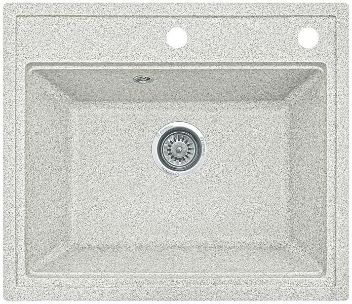 Кухонна мийка, кам'яна, квадратна, EcoLIne 49N, 590х510 мм, тера EL-49N-TER фото
