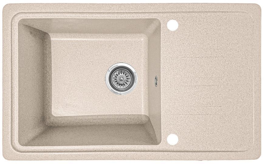 Мойка кухонная, гранитная, прямоугольная, Valetti Model 63N, Sahara (бежевая), 695х425 мм VAL-63N-SAH фото