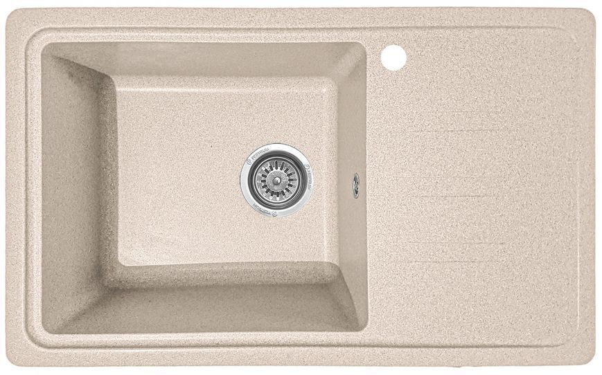 Мойка кухонная, гранитная, прямоугольная, Valetti Model 63N, Sahara (бежевая), 695х425 мм VAL-63N-SAH фото