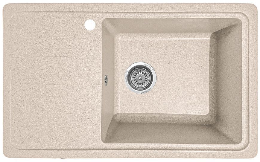 Мойка кухонная, гранитная, прямоугольная, Valetti Model 63N, Sahara (бежевая), 695х425 мм VAL-63N-SAH фото