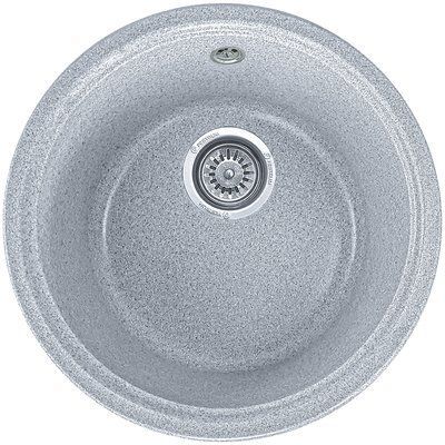 Кухонная мойка, каменная, круглая, EcoLine 76N, &Oslash;425 мм, серая EL-77N-SIL фото