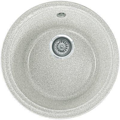 Кухонная мойка, каменная, круглая, EcoLine 76N, &Oslash;425 мм, терра EL-77N-TER фото