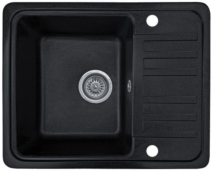 Мойка кухонная, прямоугольная, гранитная, Valetti Model 9N, Anthracite (черная), 570&times;460 мм VAL-9N-ANT фото