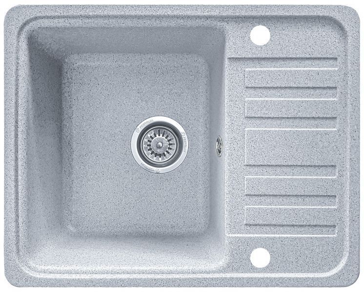 Мойка кухонная, прямоугольная, гранитная, Valetti Model 9N, Silver (светло-серая), 570&times;460 мм VAL-9N-SIL фото