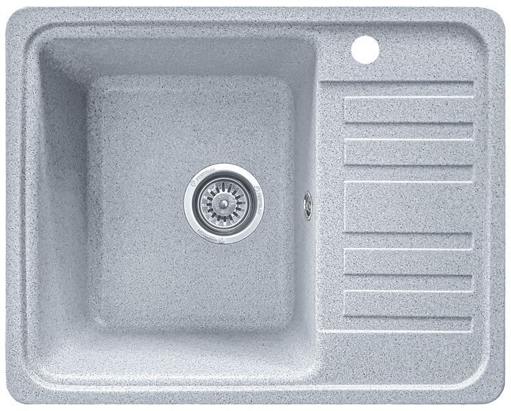 Мойка кухонная, прямоугольная, гранитная, Valetti Model 9N, Silver (светло-серая), 570&times;460 мм VAL-9N-SIL фото