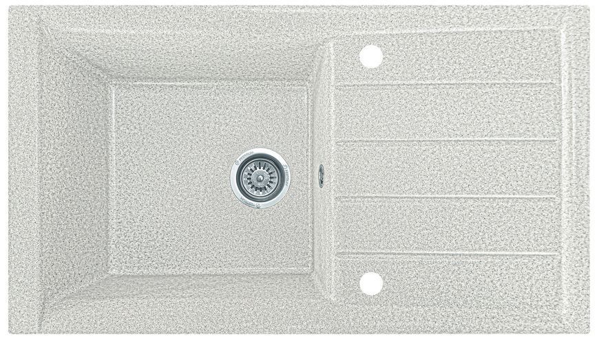 Мойка кухонная, гранитная, прямоугольная, Valetti Model 19N, Terra (теплая серая), 840х495 мм VAL-19N-TER фото