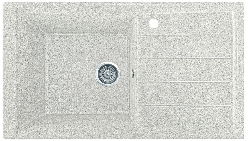 Мойка кухонная, гранитная, прямоугольная, Valetti Model 19N, Terra (теплая серая), 840х495 мм VAL-19N-TER фото