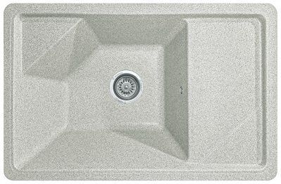 Мойка кухонная, гранитная, прямоугольная, Valetti Model 64N, Terra (теплая серая), 720х465 мм VAL-64N-TER фото