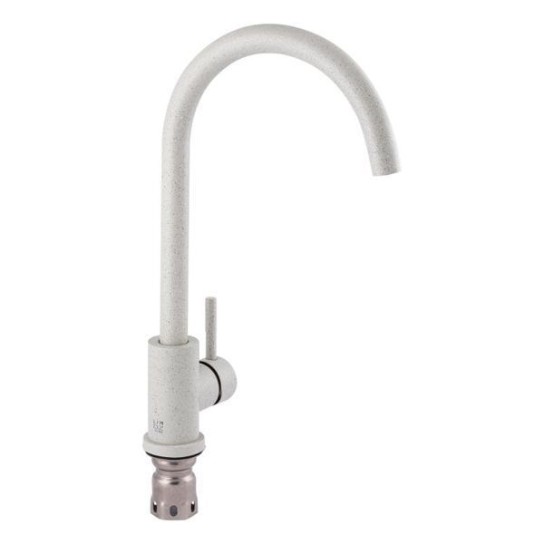 Мойка кухонная, гранитная Valetti 36N 780х435мм Терра (теплый серый) + смеситель