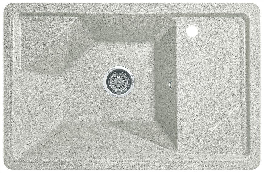 Мойка кухонная, гранитная, прямоугольная, Valetti Model 64N, Terra (теплая серая), 720х465 мм VAL-64N-TER фото