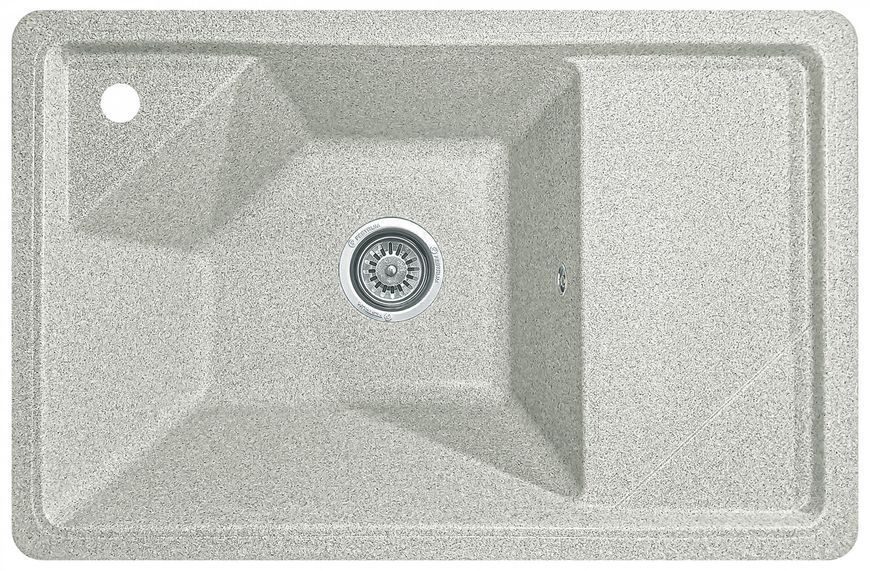 Мойка кухонная, гранитная, прямоугольная, Valetti Model 64N, Terra (теплая серая), 720х465 мм VAL-64N-TER фото