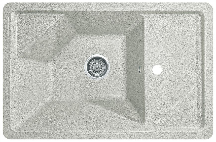 Мойка кухонная, гранитная, прямоугольная, Valetti Model 64N, Terra (теплая серая), 720х465 мм VAL-64N-TER фото