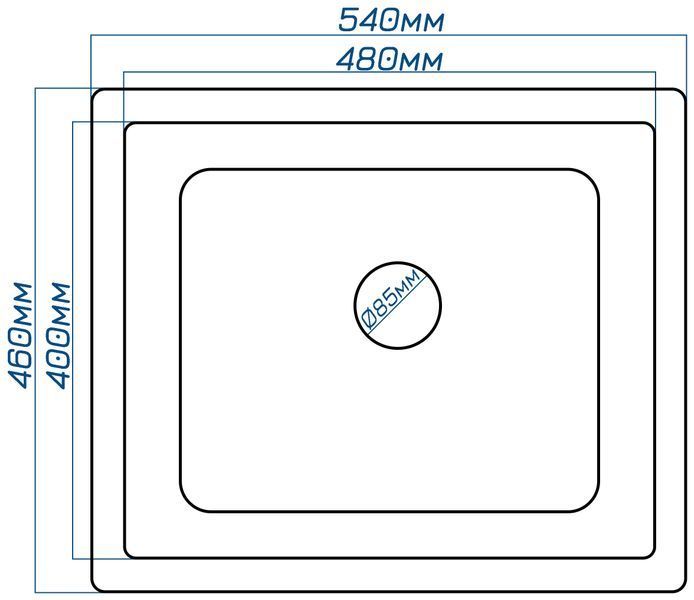 Кухонная мойка, каменная, квадратная, EcoLine 53N, 540х460 мм, бежевая EL-53N-SAH фото