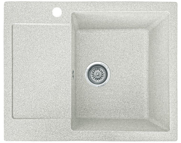 Мойка кухонная, гранитная, прямоугольная, Valetti Model 26N, Terra (теплая серая), 620х500 мм VAL-26N-TER фото