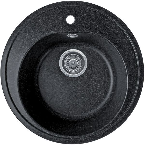 Мойка кухонная Valetti 5N Anthracite с гибким смесителем черного цвета